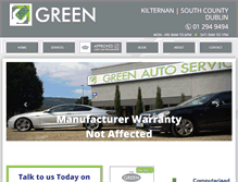 Tablet Screenshot of greenautoservice.ie